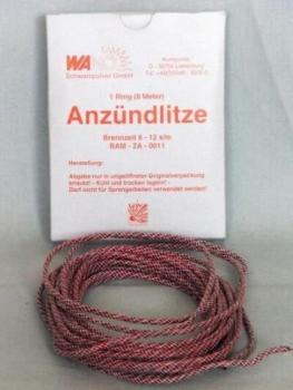 Anzündlitze Rot 8m