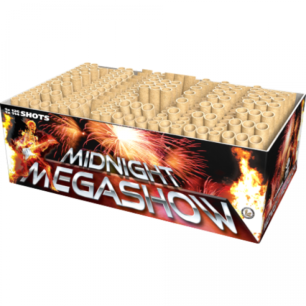 Midnight Megashow - Doppel-Verbundfeuerwerk mit 240 Schuss